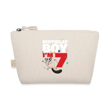 Birthday boy or girl in 8 Sugar Glider - Organic Pouch - nature - Front