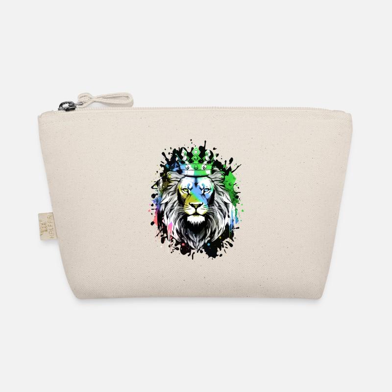 Lion Head Crown Lion Animal Organic Pouch