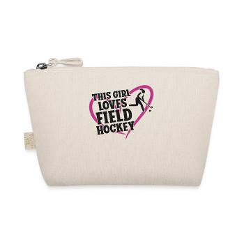 Field Hockey This Girl Loves Field - Bio-Täschchen - Natur - Vorne