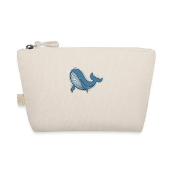 Blue whale in ocean water - Organic Pouch - nature - Front