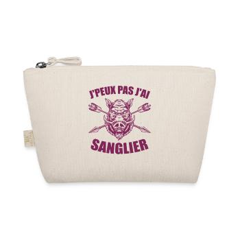 Je Peux Pas J'ai Sanglier Humour Chasse humorist - Trousse biologique - nature - Devant