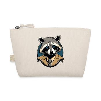 Raccoon in Suit / Animal / Zoo / Wild / Cute - Organic Pouch - nature - Front
