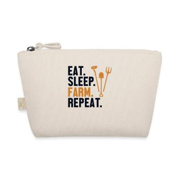 Eat Sleep Farm Repeat Agriculture Organic Farmer - Organic Pouch - nature - Front