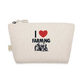 I love Farming Organic Farmer Farmer Farming - Organic Pouch - nature - Front