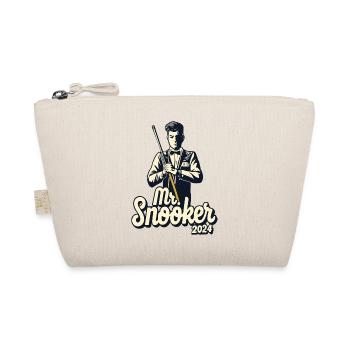 Mr. Snooker Pool Billiards Snooker Player - Organic Pouch - nature - Front