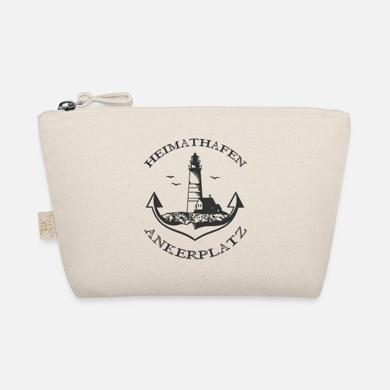 Heimathafen Ankerplatz Leuchtturm Schiff Anker Bio-Täschchen