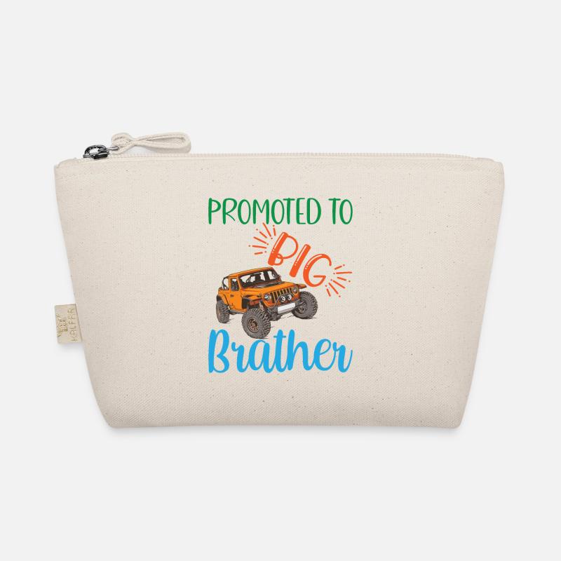 big brother, Befördert zum großen Bruder Geschenk - Bio-Täschchen - Natur