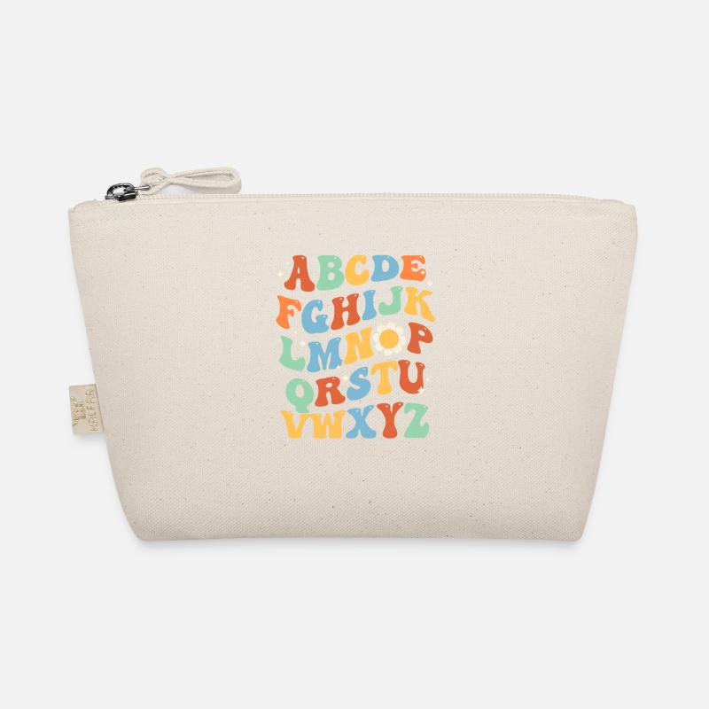 Groovy ABC Elemeno Hi Alphabet Teacher Learn Back Bio-Täschchen