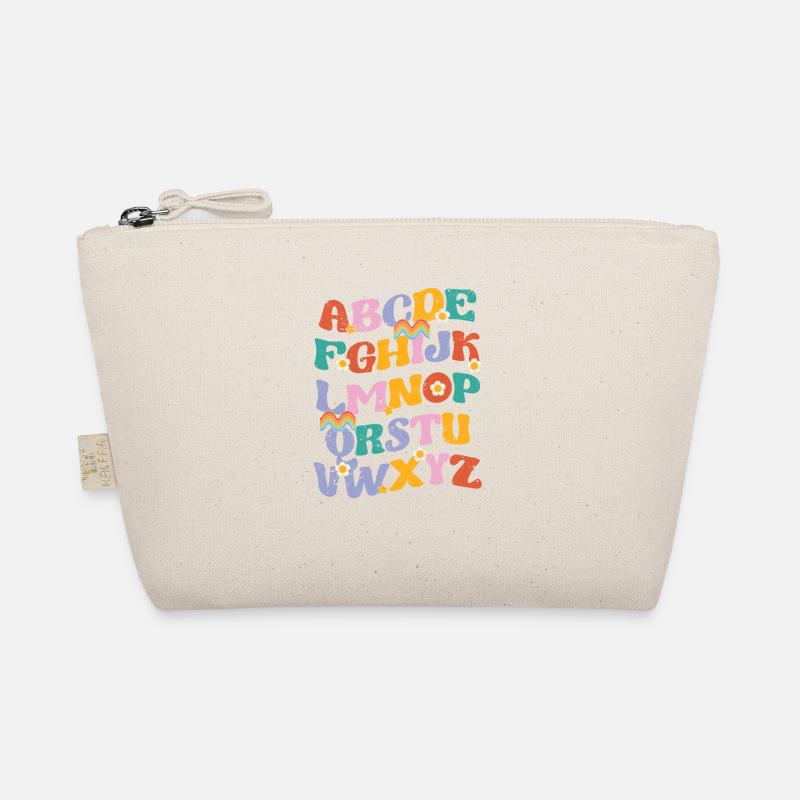Groovy ABC Elemeno Hi Alphabet Teacher Learn Back Bio-Täschchen