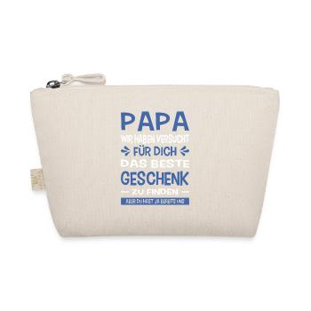 Papa Bester Papa Der Welt Geschenk Weihnachten - Bio-Täschchen - Natur - Vorne