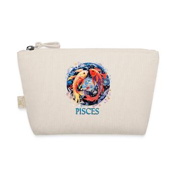 Cool Zodiac Sign Pisces Design pour les femmes et les hommes - Trousse biologique - nature - Devant