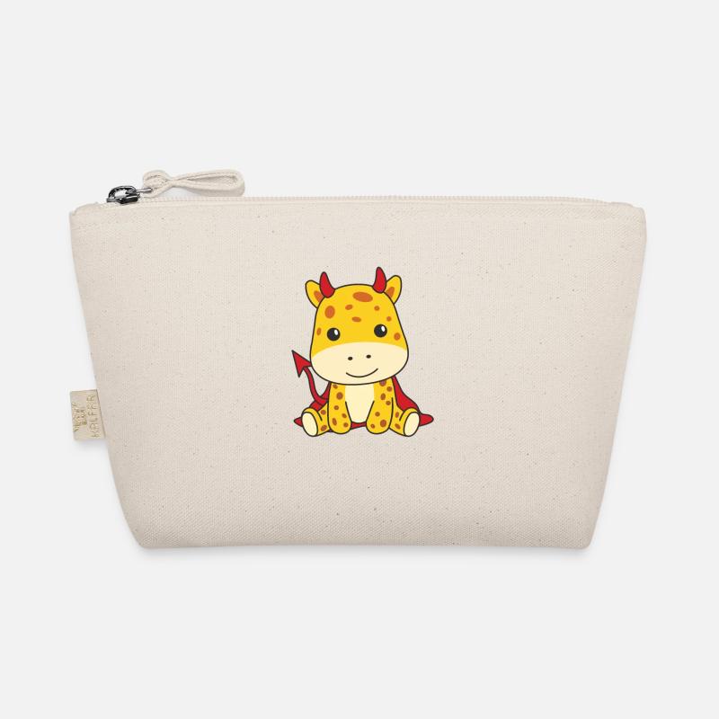 Giraffe Happy Halloween Devil Costume Organic Pouch