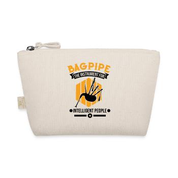 Bagpipes Bagpiper - Organic Pouch - nature - Front