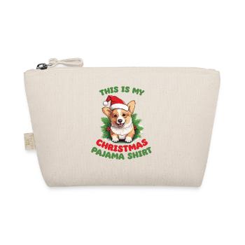 Corgi Christmas Pajamas Dogs - Organic Pouch - nature - Front