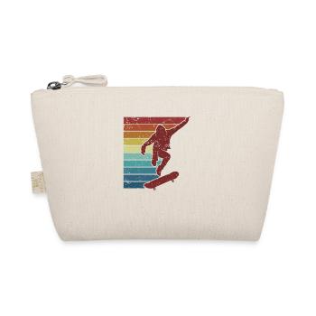 Retro Skater Girl Skaterboy Skatepark Skater - Trousse biologique - nature - Devant
