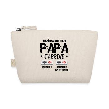 Prépare Toi Papa J'arrive Annonce Grossesse Papa - Trousse biologique - nature - Devant