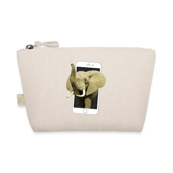 Smartphone mit Elefant - Elefant in Afrika - Bio-Täschchen - Natur - Vorne