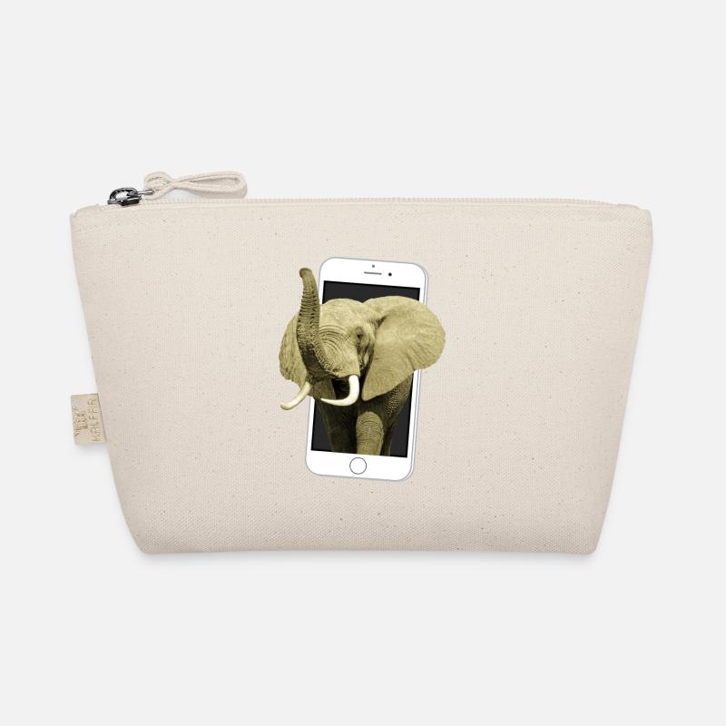 Smartphone mit Elefant - Elefant in Afrika Bio-Täschchen