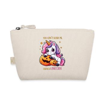 Halloween unicorn, I have unicorn - Organic Pouch - nature - Front