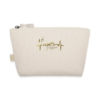 Milan Skyline Italie Heartbeat Fan Love Milano - Trousse biologique - nature - Devant