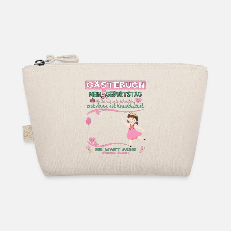 5. Geburtstag Mädchen & Junge Gästebuch Bio-Täschchen