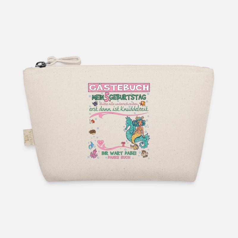 5. Geburtstag Mädchen & Junge Gästebuch Bio-Täschchen