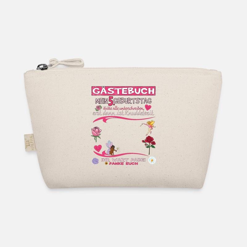 5. Geburtstag Mädchen & Junge Gästebuch Bio-Täschchen