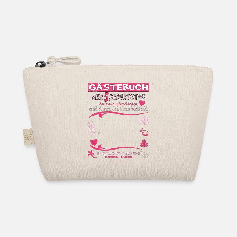 5. Geburtstag Mädchen & Junge Gästebuch Bio-Täschchen