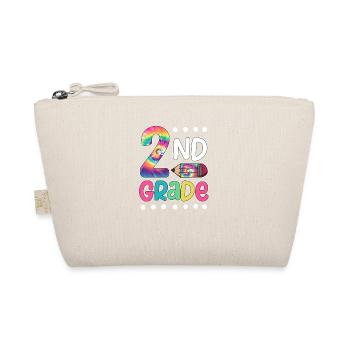 2nd Grade Second Teacher Student 100 Days of School - Organic Pouch - nature - Front