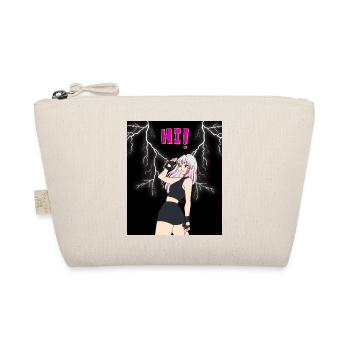 Anime Girl HI Designer T-Shirt - Bio-Täschchen - Natur - Vorne