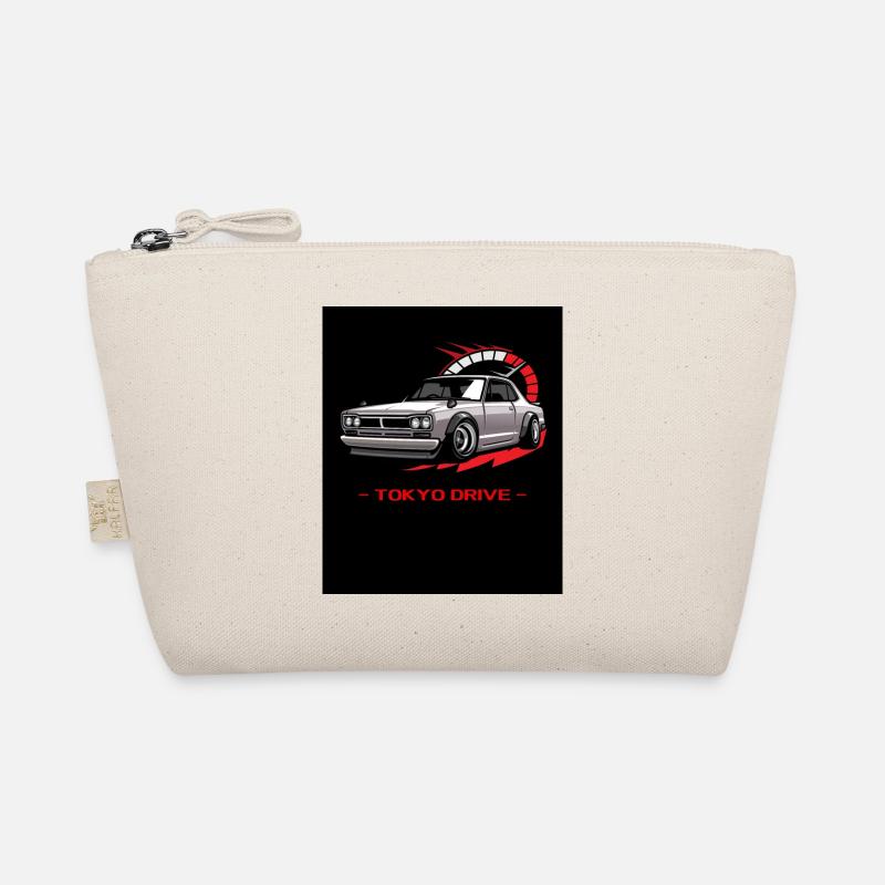 Tokyo Drift Designer T-Shirt - Bio-Täschchen - Natur