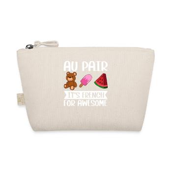 Au Pair Girl Kindergarten Nanny - Organic Pouch - nature - Front