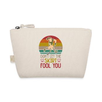 Field Hockey Don't Let The Skirt - Organic Pouch - nature - Front