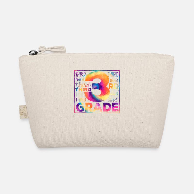 Tie Dye 3rd Grade Third Typography Team Students Organic Pouch