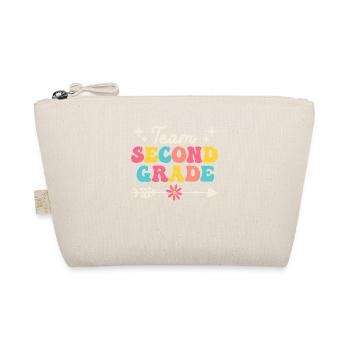 Team 2nd Grade Second 100 Days of School Teacher - Organic Pouch - nature - Front