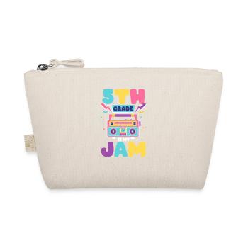 5th Grade Is My Jam Fifth 100 Days Of School Teaching - Organic Pouch - nature - Front