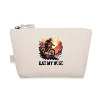 Downhill Mountain Bike Mountain Biker Eat My Dust - Organic Pouch - nature - Front