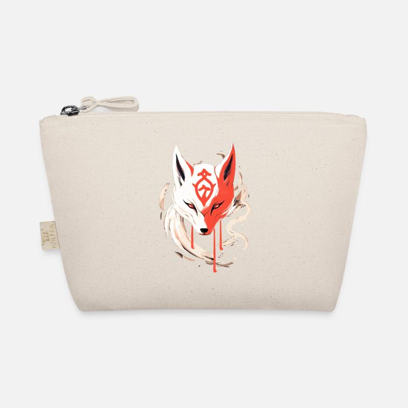 Kitsune Maske Japan Anime Kumiho Fuchs Samurai Bio-Täschchen