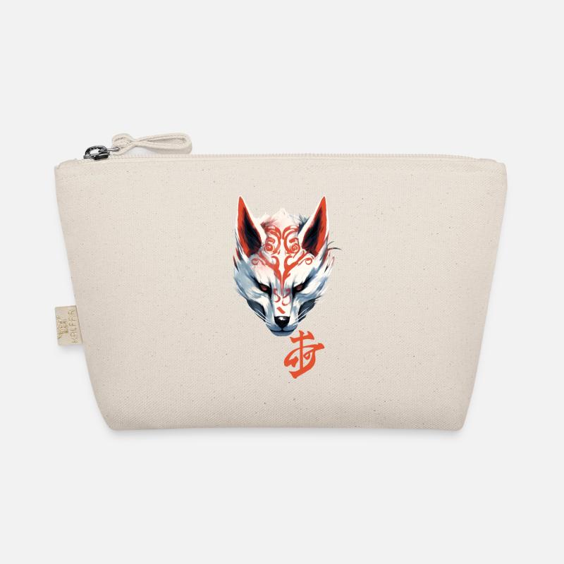 Anime Kitsune Fox Mask Kumiho Samurai Japan Organic Pouch