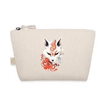 Fox Mask Kumiho Samurai Kitsune Japan Anime - Organic Pouch - nature - Front