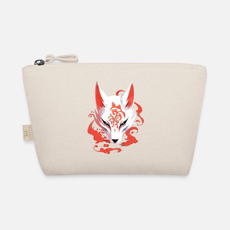 Anime Fox Mask Kitsune Kumiho Samurai Japan Organic Pouch