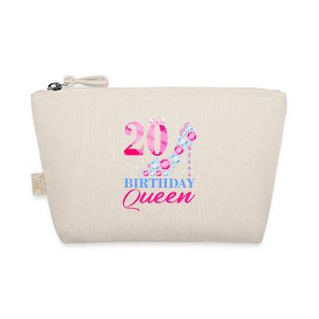 Birthday Queen 20 - Bio-Täschchen - Natur - Vorne