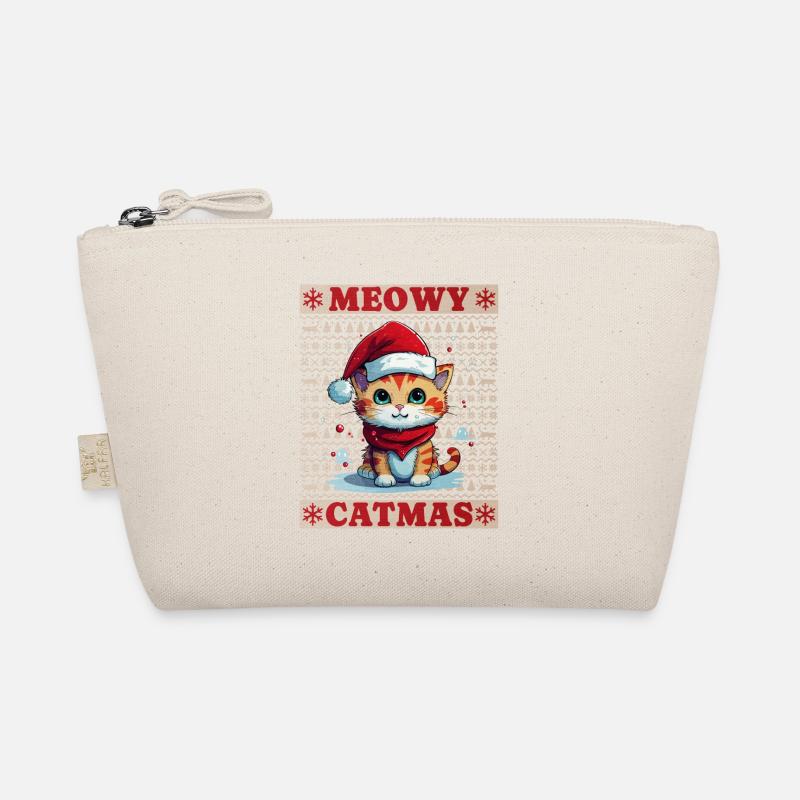 Chat Noël Joyeux Miaou Catmas Laide Mignon Trousse biologique