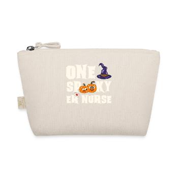 Halloween Nurse Pumpkin - Organic Pouch - nature - Front