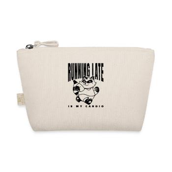 Courir en retard, c’est mon cardio - Trousse biologique - nature - Devant