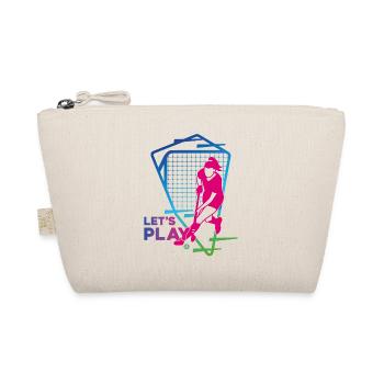 Field Hockey Retro 80s 90s Let's - Bio-Täschchen - Natur - Vorne