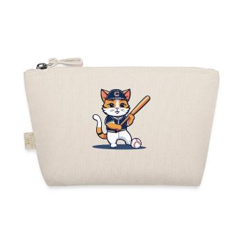 Baseball Katze I lustige Tiere | Sport | Kätzchen - Bio-Täschchen - Natur - Vorne
