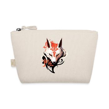 Fox Mask Kumiho Japan Kitsune Samurai Anime - Organic Pouch - nature - Front
