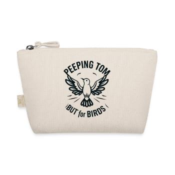 "Voyeur mais pour les oiseaux" slogan for the ob - Organic Pouch - nature - Front