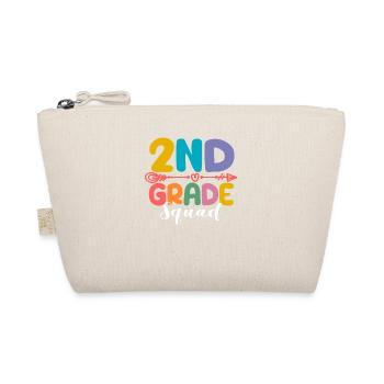 2nd Grade Squad Second Teacher Student 100th Day - Organic Pouch - nature - Front